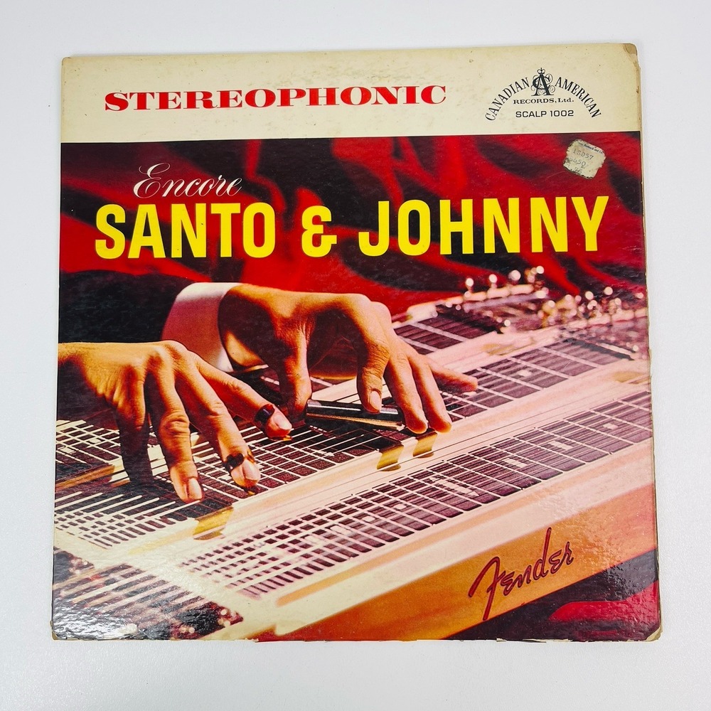 Santo And Johnny Encore Vinyl Record LP 60s Over The Rainbow Lazy Day